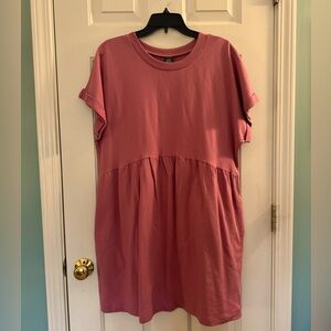 NWT, Wild Fable Rose Babydoll dress, size L